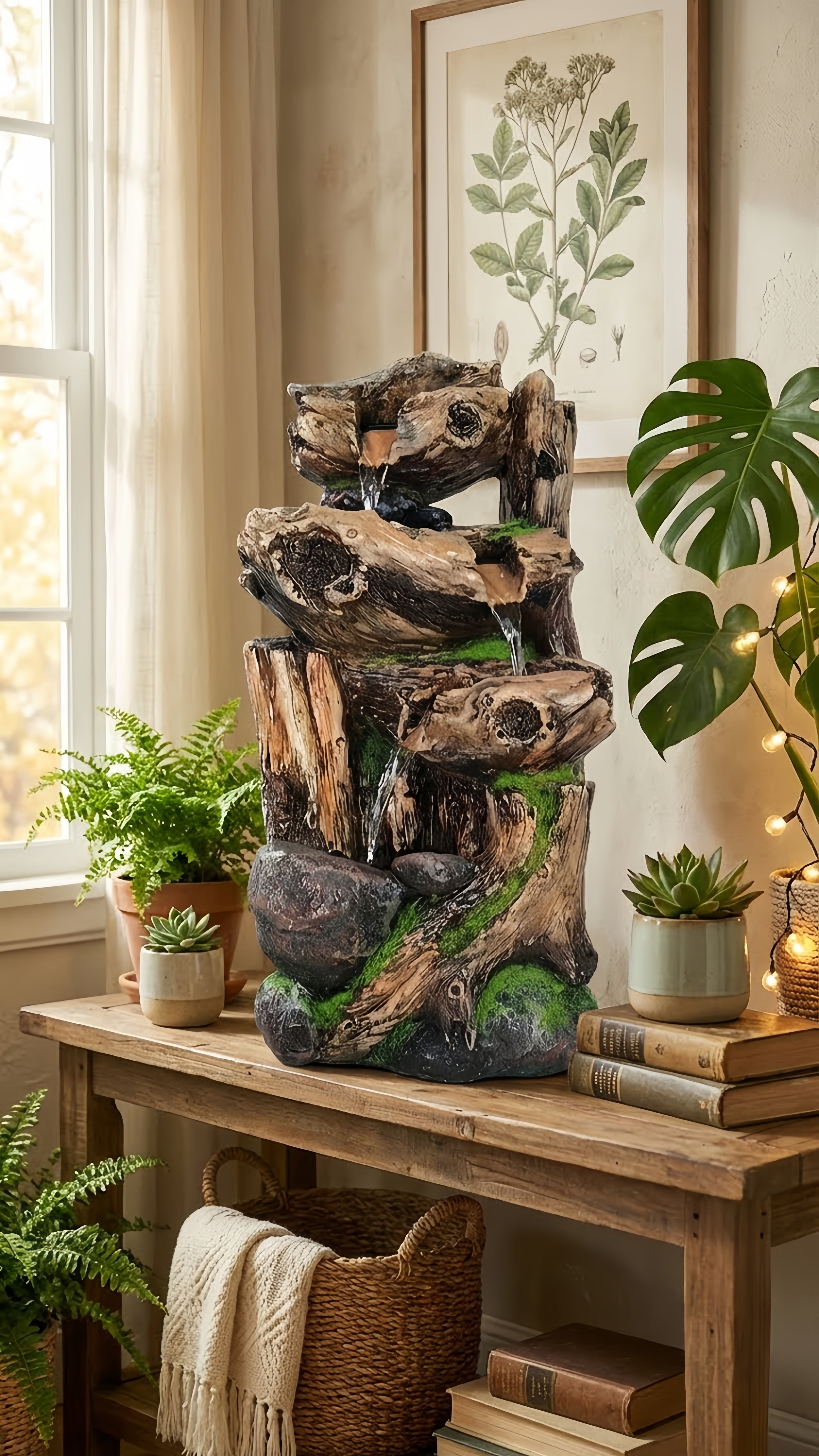 Fontaine Cascade LED – Le Murmure Apaisant de la Nature chez Vous