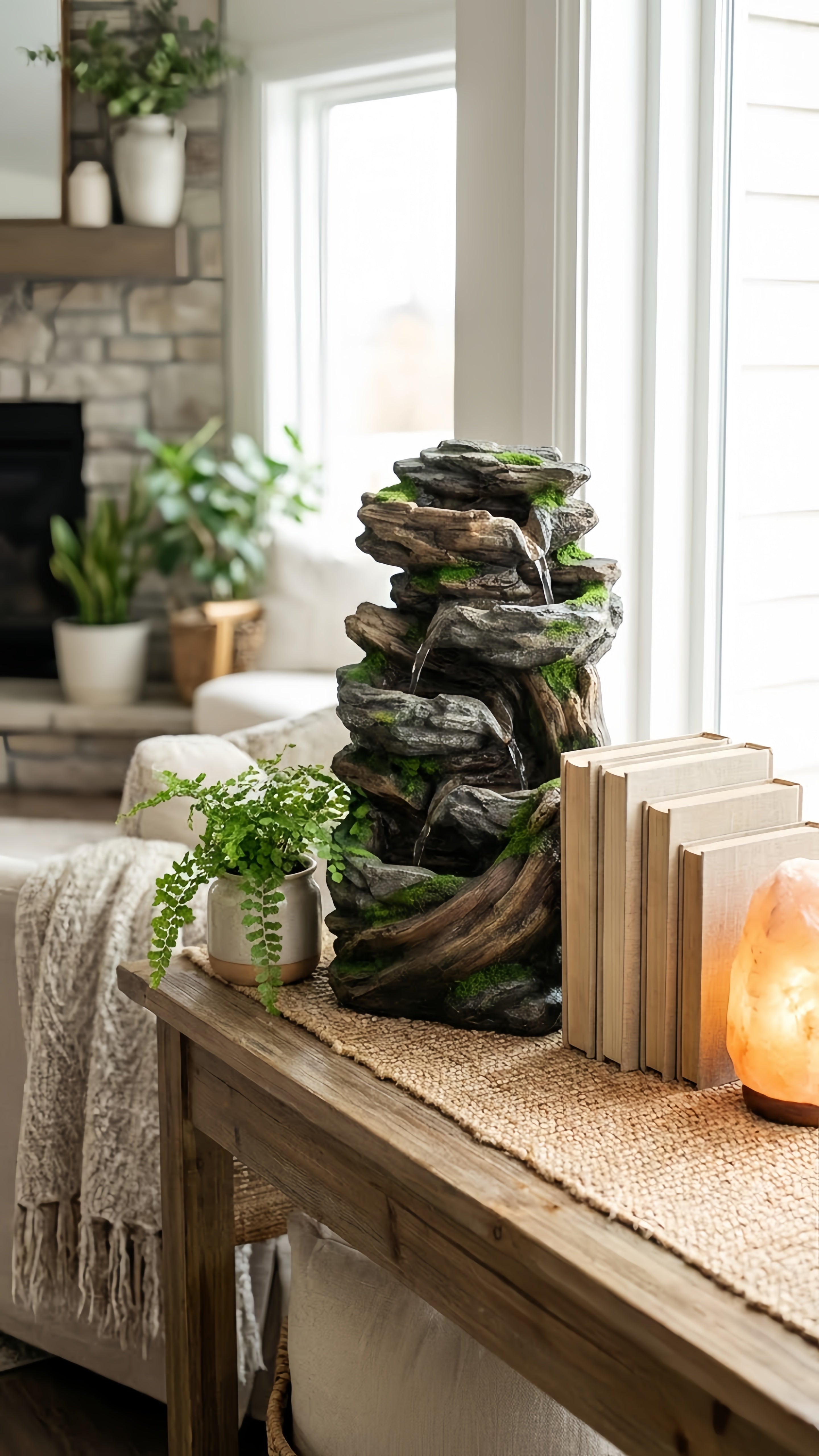 Fontaine Cascade LED – Le Murmure Apaisant de la Nature chez Vous