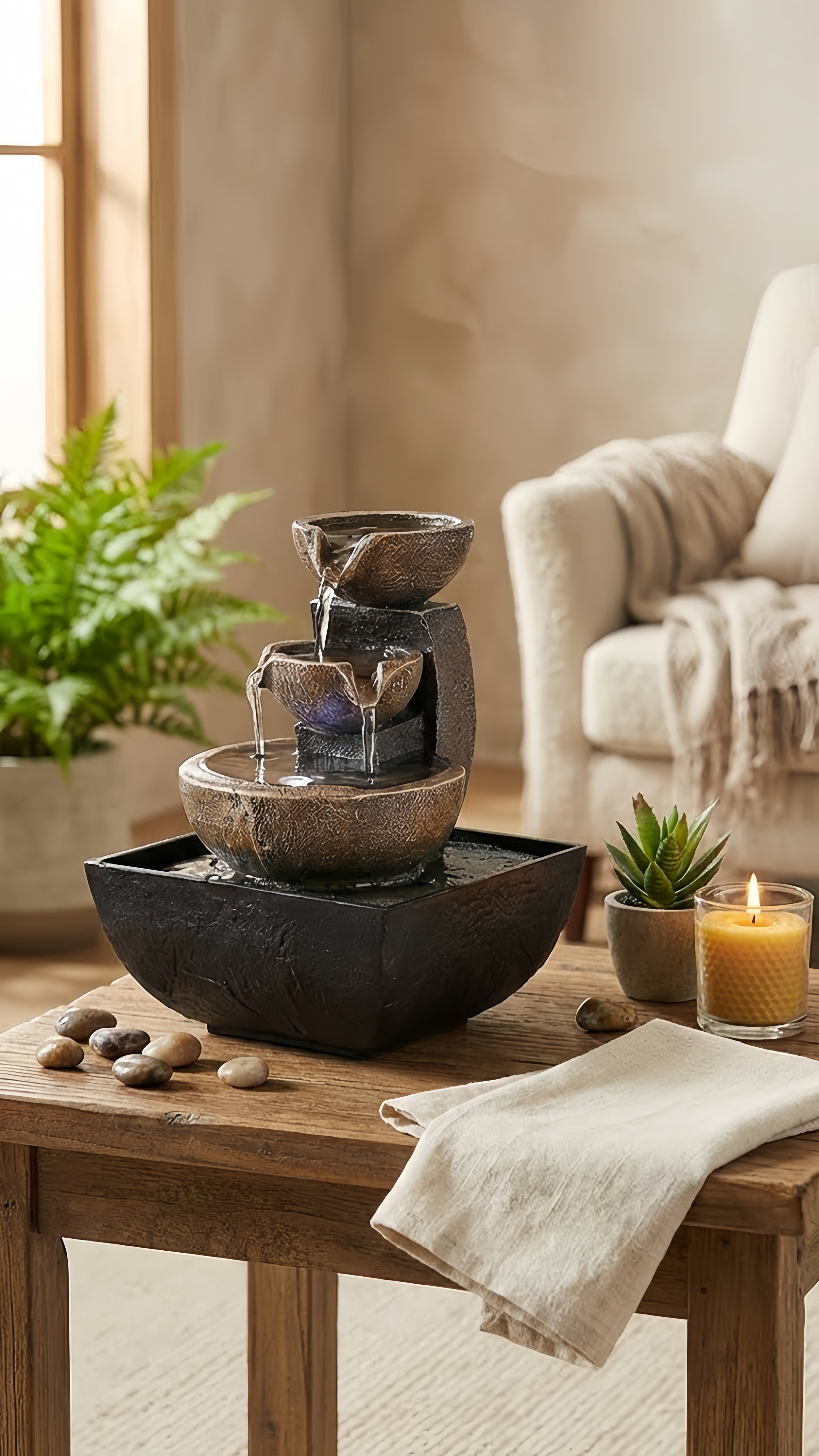 Fontaine Zen : Le Murmure Apaisant pour Votre Sanctuaire Quotidien