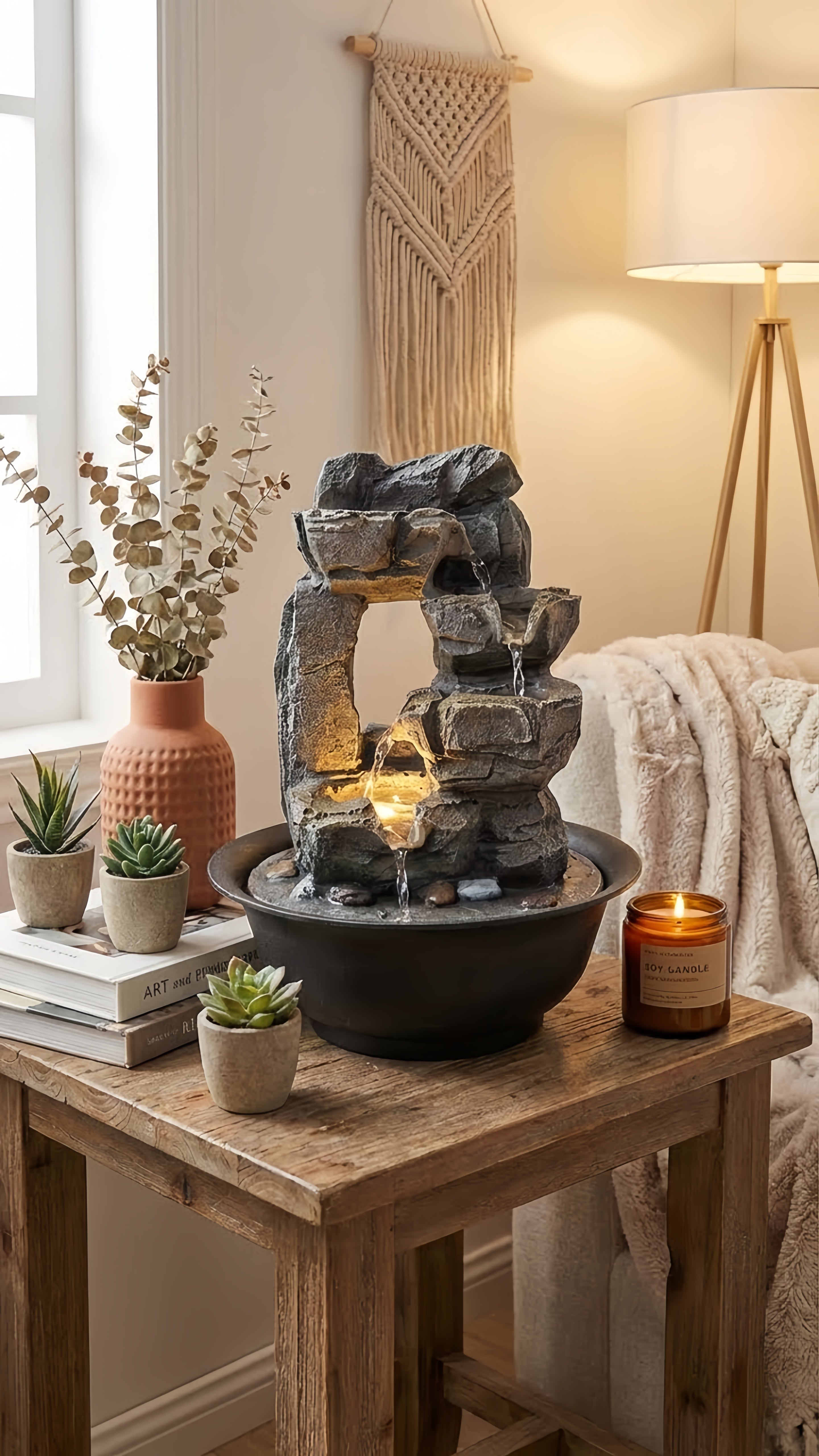 Fontaine de Table 4 Niveaux : Votre sanctuaire de sérénité.