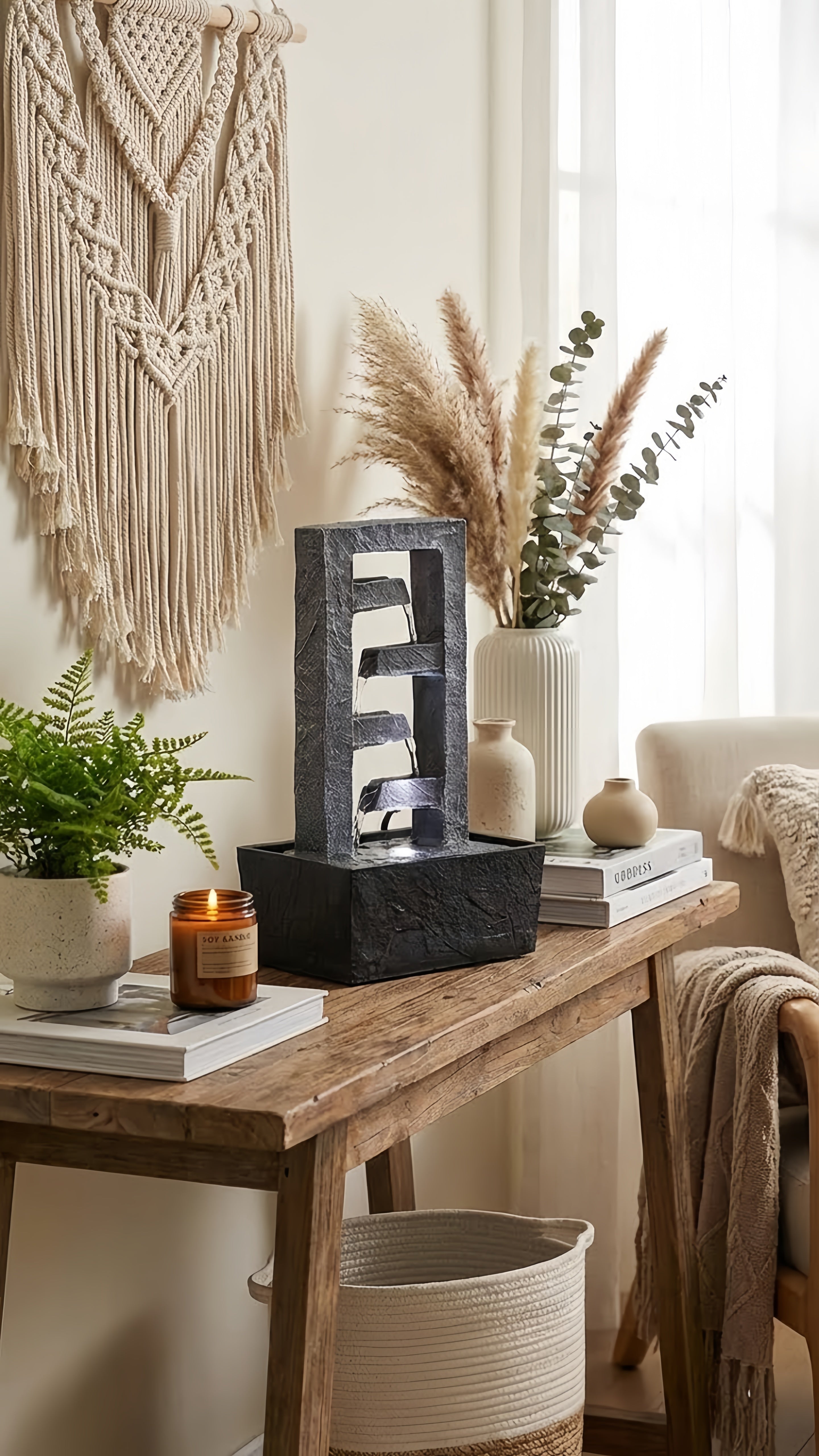 Fontaine Zen d'Intérieur – Votre Refuge de Sérénité Élégante