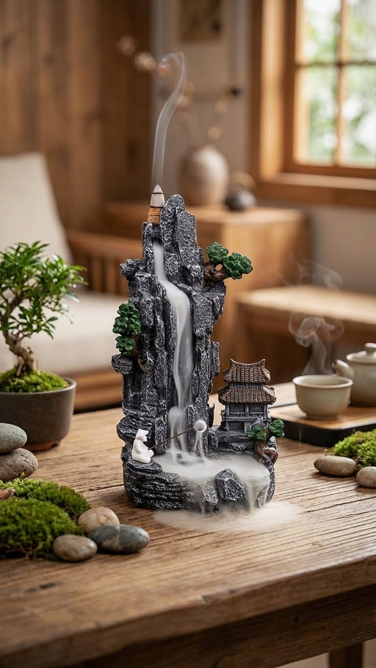 Brûleur d'Encens Zen : Le Rituel de la Cascade Sereine