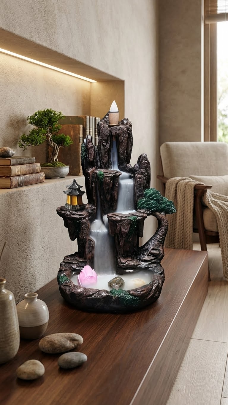 Brûleur d'Encens Cascade - Votre Sanctuaire de Sérénité