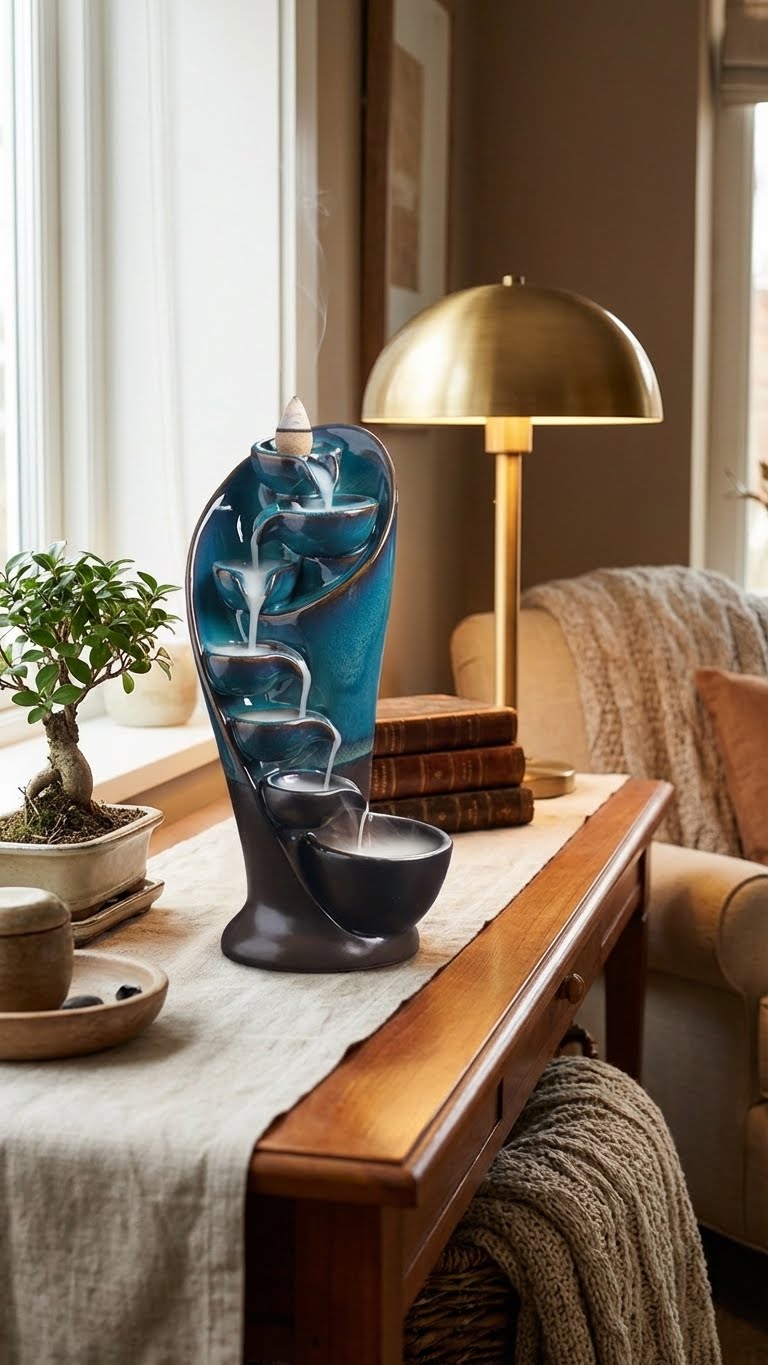 Porte-Brûleur Cascade Élégant - Votre Refuge Zen Quotidien