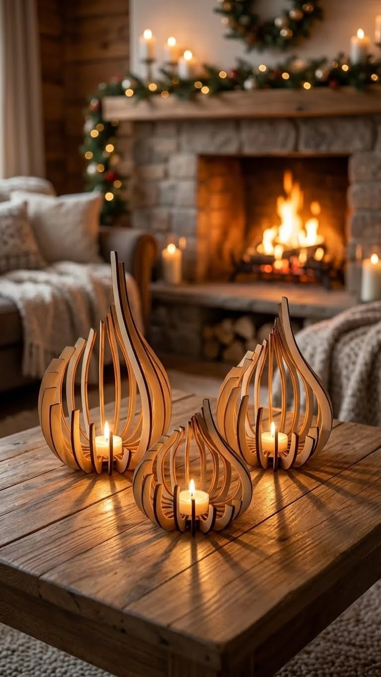 Bougeoirs Rameaux Entrelacés: L'Âme du Bois pour un Éclat Naturel chez Vous