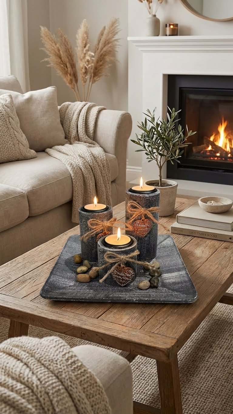 Bougeoirs Cœur de Provence: L'Élégance Rustique pour Vos Soirées Enchantées