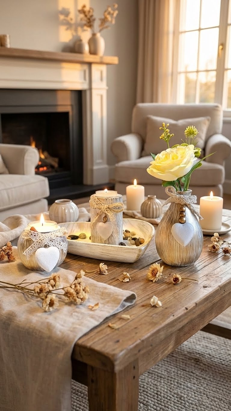 Ensemble Bougeoirs Bois Blanc - Votre sanctuaire urbain raffiné