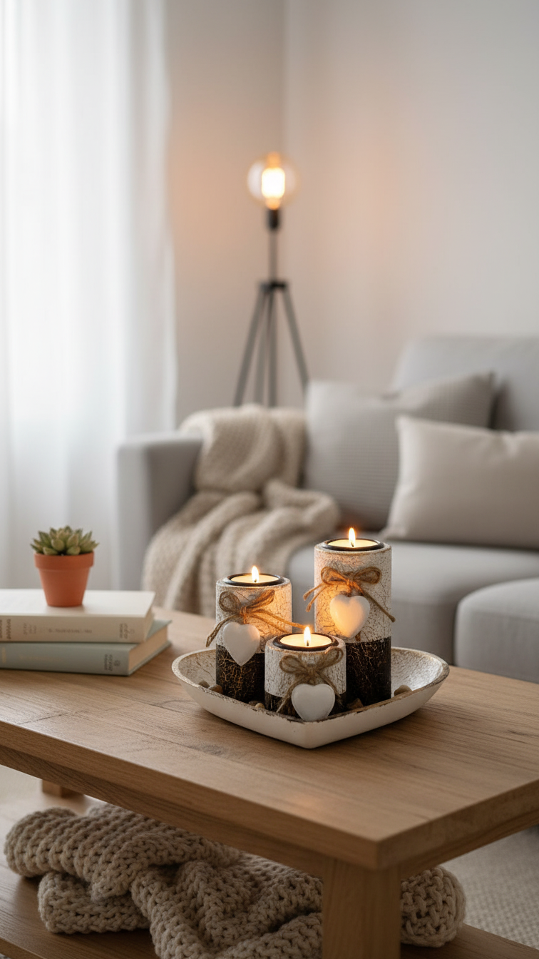 Le détail qui fait tout : castiçais vintage pour une ambiance de soirée parfaite.