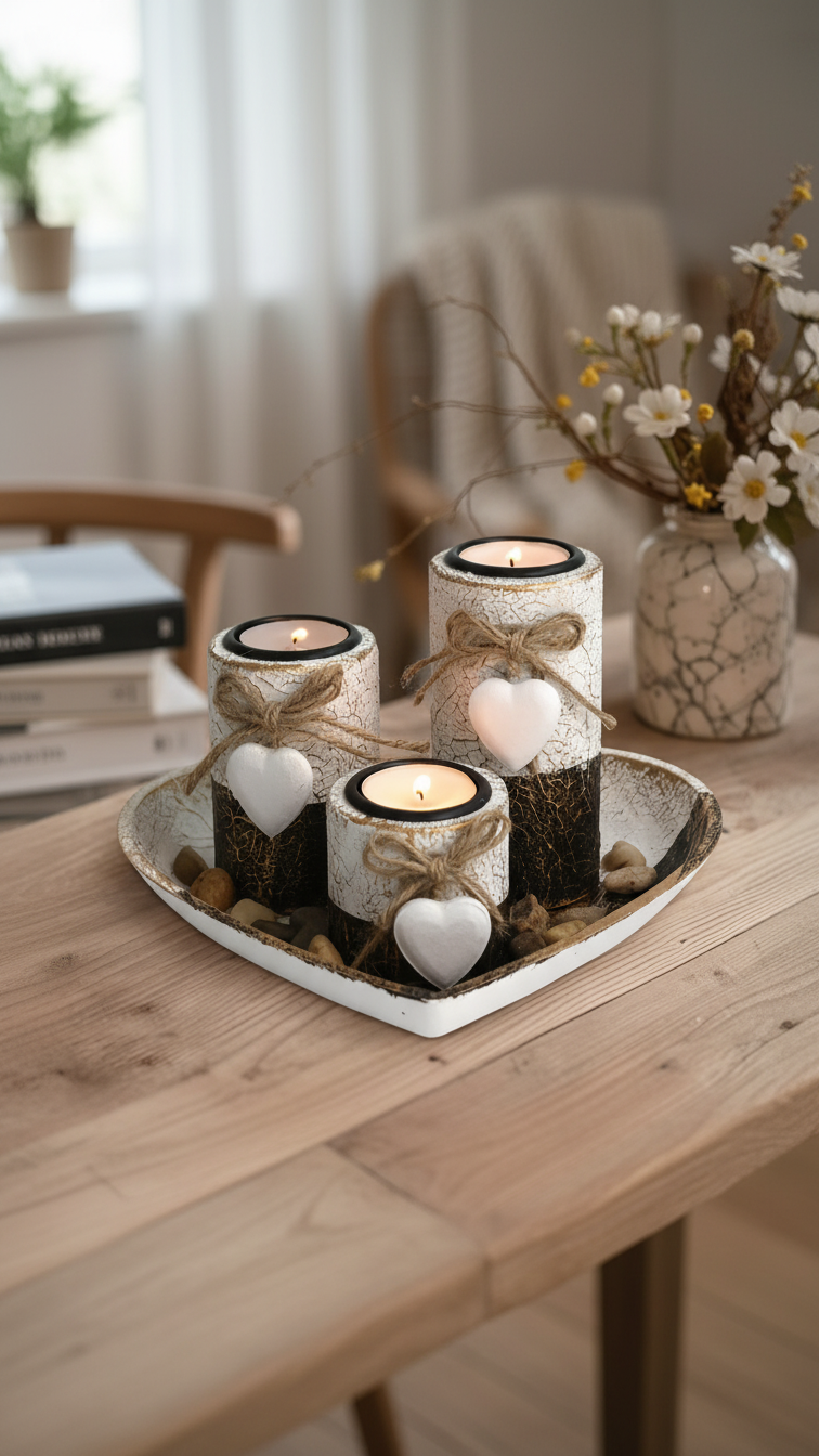 Le détail qui fait tout : castiçais vintage pour une ambiance de soirée parfaite.