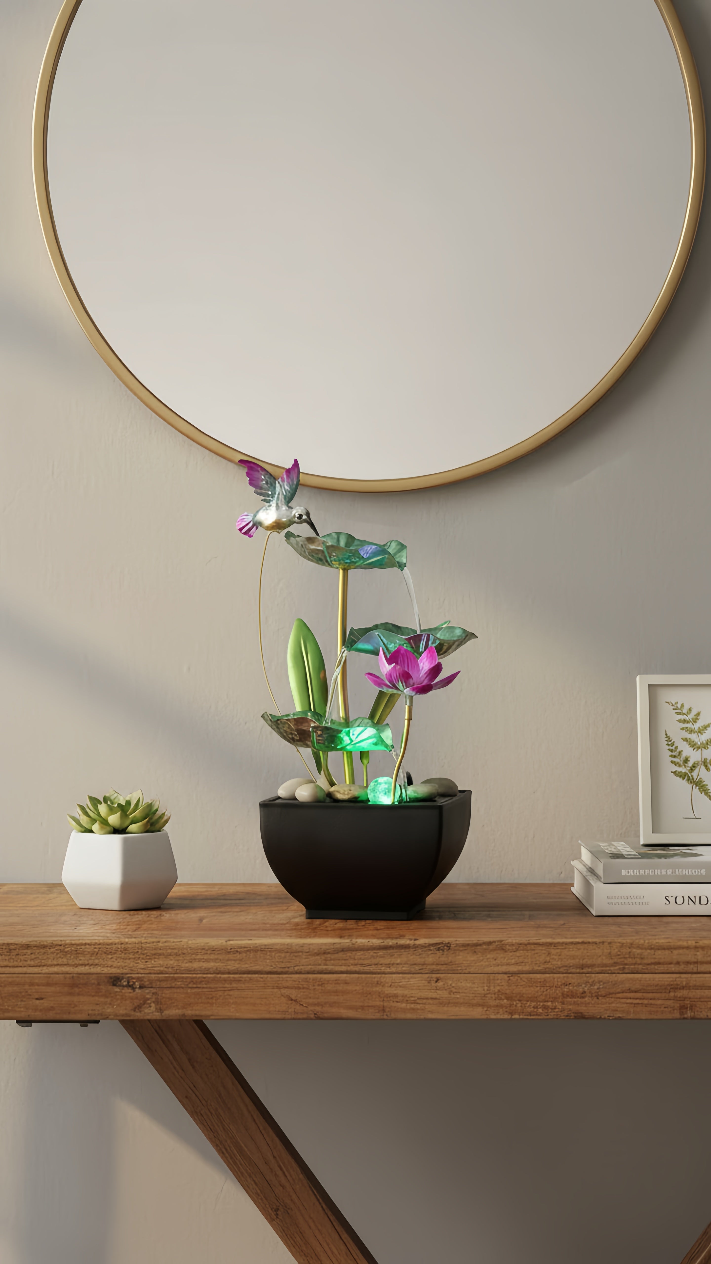 Fontaine d'eau moderne - La nature à portée de main